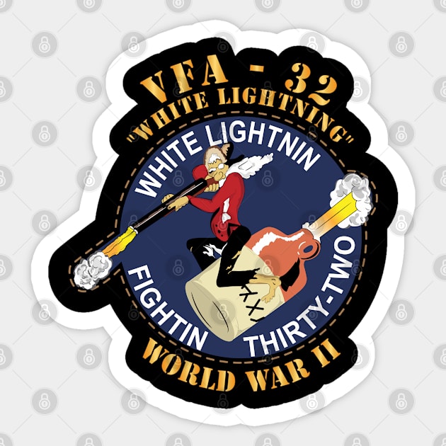 VF-32 - WWII - White Lightning - WWII Sticker by twix123844